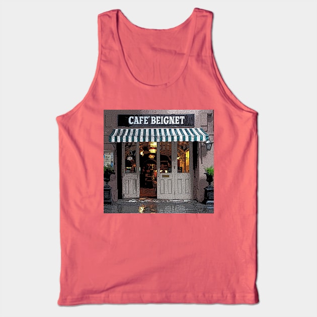 CAFE BEIGNET Tank Top by JerryGranamanPhotos71